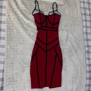 Wine dress small